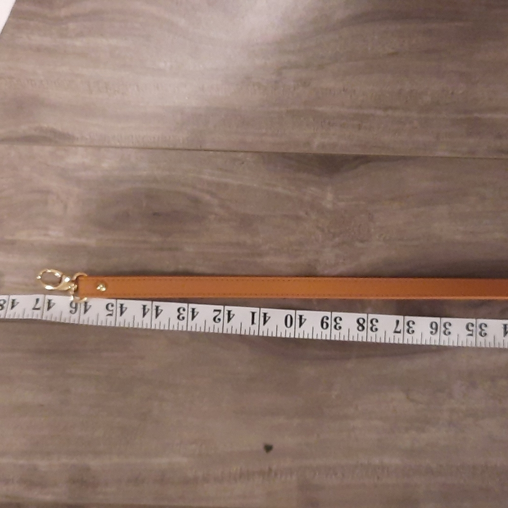 Tan crossbody adjustable strap